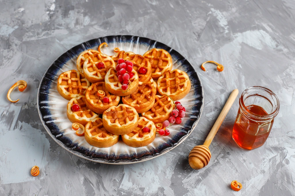 Delicious Caramel Salt Pancake and Waffle Mix for a sweet and savory breakfast treat.