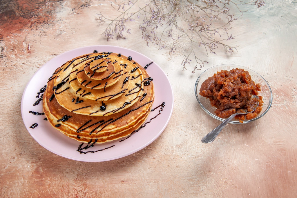 Delicious Caramel Salt Pancakes and Waffles