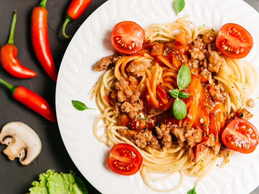 Spaghetti with a savory sauce from ground beef crock pot recipes