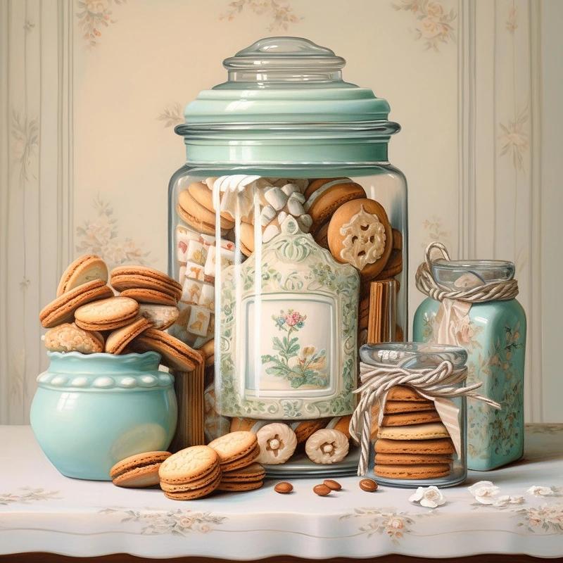 A vibrant display of assorted sweet treats, including cupcakes with colorful frosting, chocolate-dipped strawberries, a layered cake with caramel drizzle, and jars of bright candies, all arranged on a rustic wooden table.