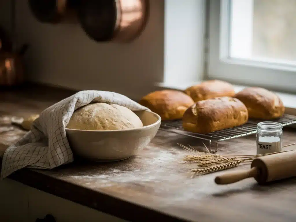Oven thermometer displaying accurate temperature, essential for consistent rising in baking.